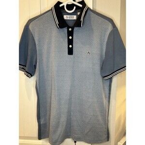 Men's Original Penguin Musing Wear Birdseye Jacquard Polo Shirt - Size M